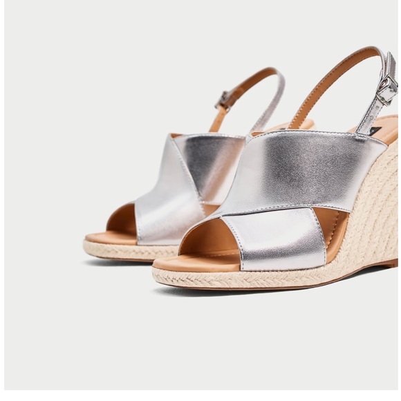 Zara silver wedges - Picture 3 of 9